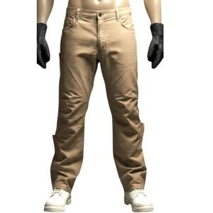Brunt Torra Work Pants 44x30 Beige Stretch Canvas Tradesman Utility Durable